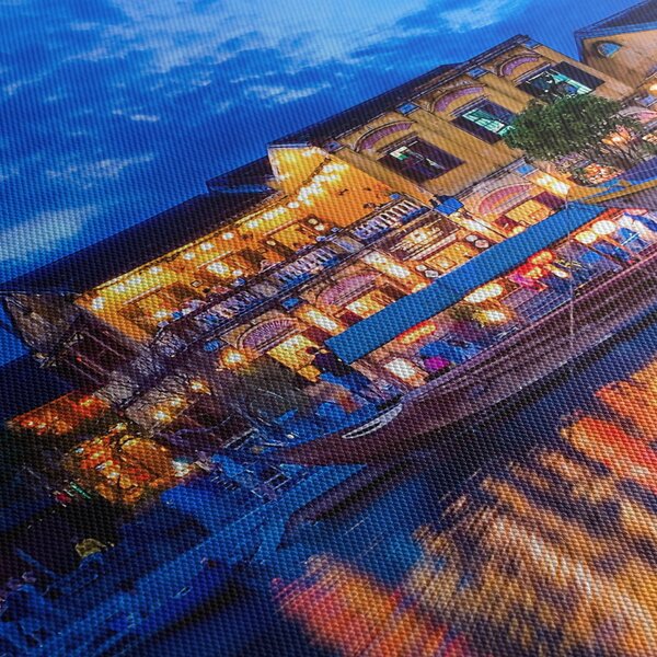 Egy kép Hoi An éjszakai városáról, Vietnam (120x50 cm)