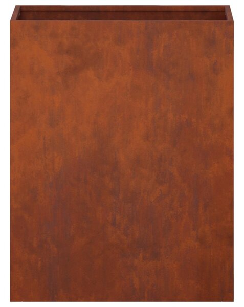 Kerti cserép 2 db Rozsdás 40 x 20 x 40 cm Időjárásálló Acél