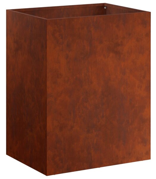 Kerti cserép 2 db Rozsdás 40 x 30 x 40 cm Időjárásálló Acél