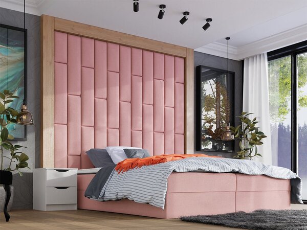 PAG kárpitozott fali panel 80x20 - rózsaszín