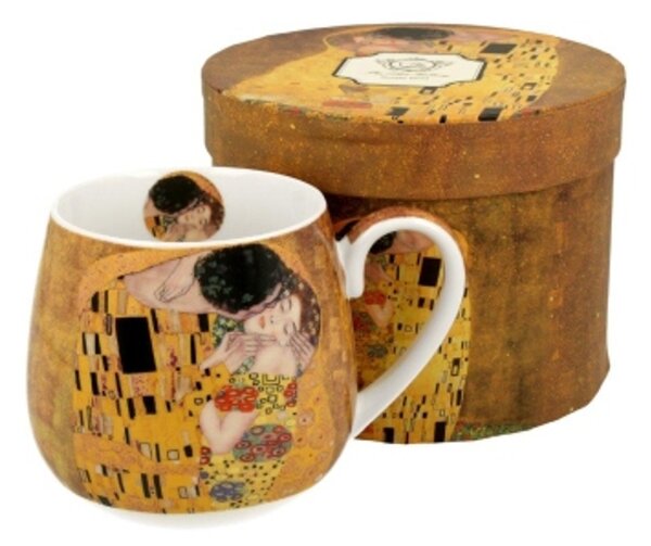 Porcelán bögre - 430ml - Klimt: A csók