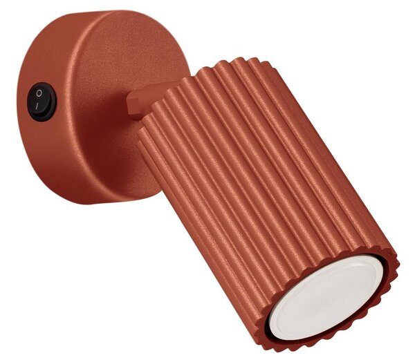 Sollux Sollux SL.1636 - Fali spotlámpa KARBON 1xGU10/10W/230V piros SLX1317