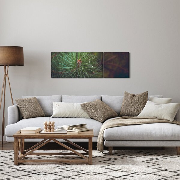 Kép - Fenyőfa részlete (órával) (90x30 cm)