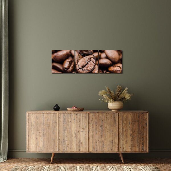 A kávébab képe (órával) (90x30 cm)