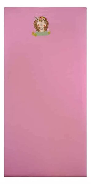 Pamut lepedő 60X120-70X140 cm rózsaszín süni
