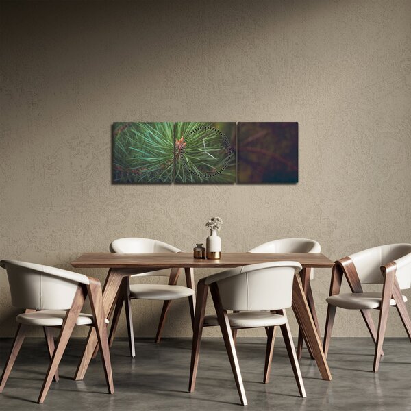 Kép - Fenyőfa részlete (órával) (90x30 cm)