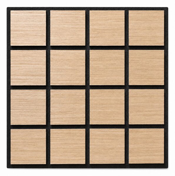 Freja Fa kockás akusztikus falipanel 60x60x1,8cm - világos tölgy - világos tölgy