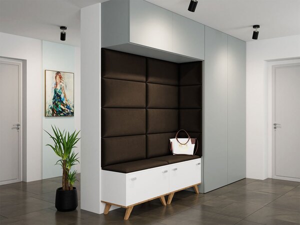 PAG kárpitozott fali panel 60x30 - barna