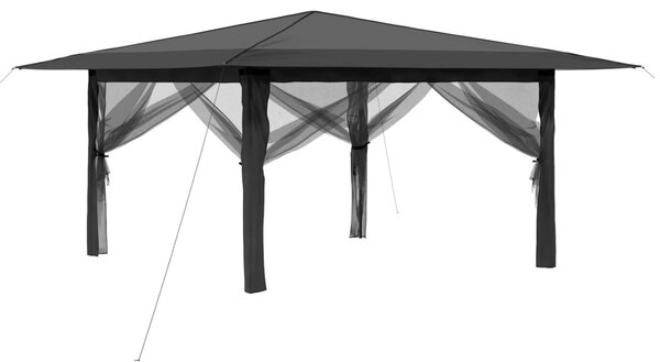 Pavilon 4 Oldalfallal 4 x 4 m Világosszürke és Antracitszürke
