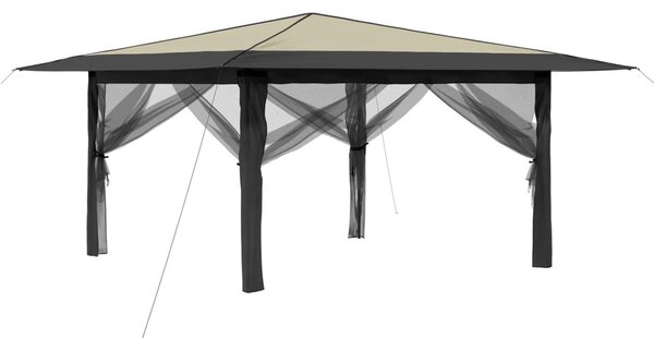 Pavilon 4 Oldalfallal 4 x 4 m Krém és Antracit