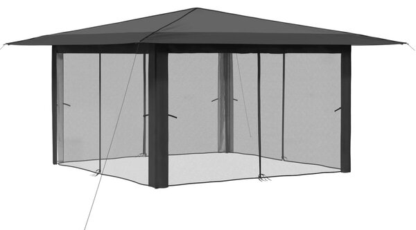 Pavilon 4 Oldalfallal 4 x 4 m Világosszürke és Antracitszürke