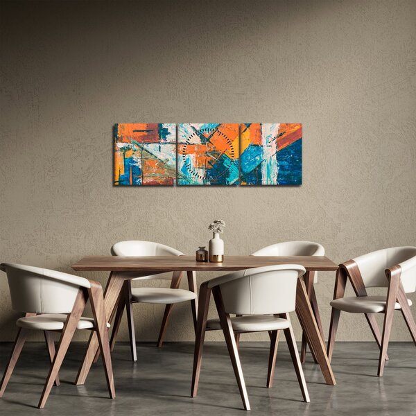 Kép - Absztrakció (órával) (90x30 cm)