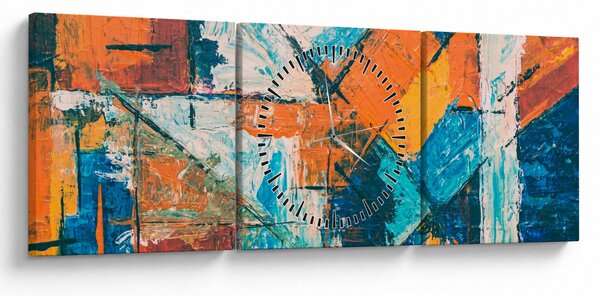 Kép - Absztrakció (órával) (90x30 cm)