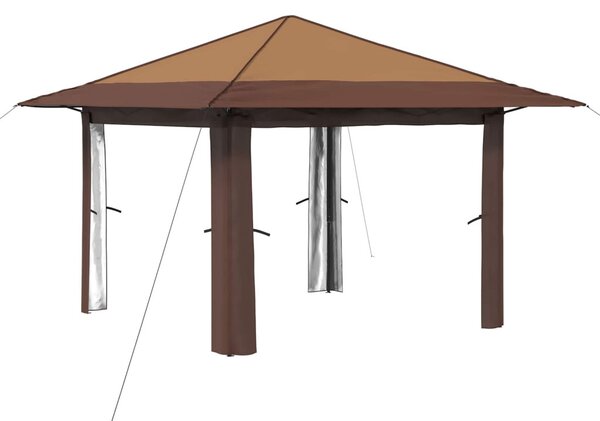 Pavilon Oldalfal Nélkül Beige és barna