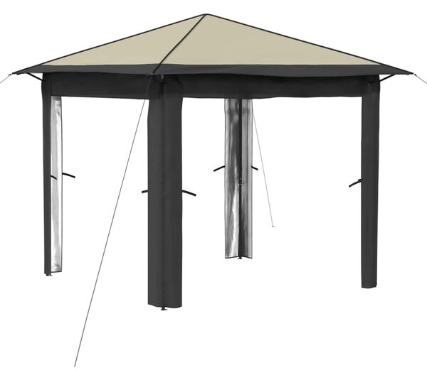 Pavilon Oldalfal Nélkül 2,6 x 2,6 m Krém és Antracit