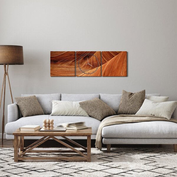 Kép - Vörös homok (órával) (90x30 cm)