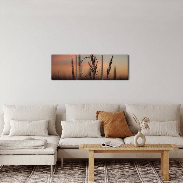 Kép - A növény sziluettje (órával) (90x30 cm)