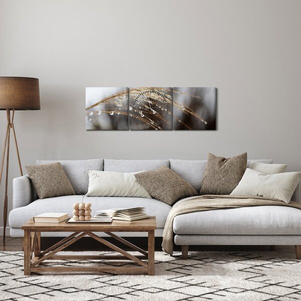 Cseppkép egy növényen (órával) (90x30 cm)