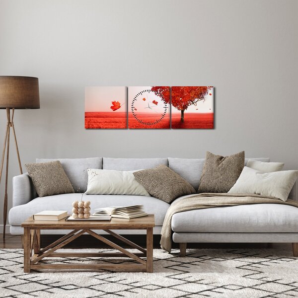 Kép - A szeretet fája (órával) (90x30 cm)