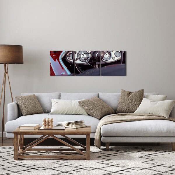 Kép - Autó részlet (órával) (90x30 cm)