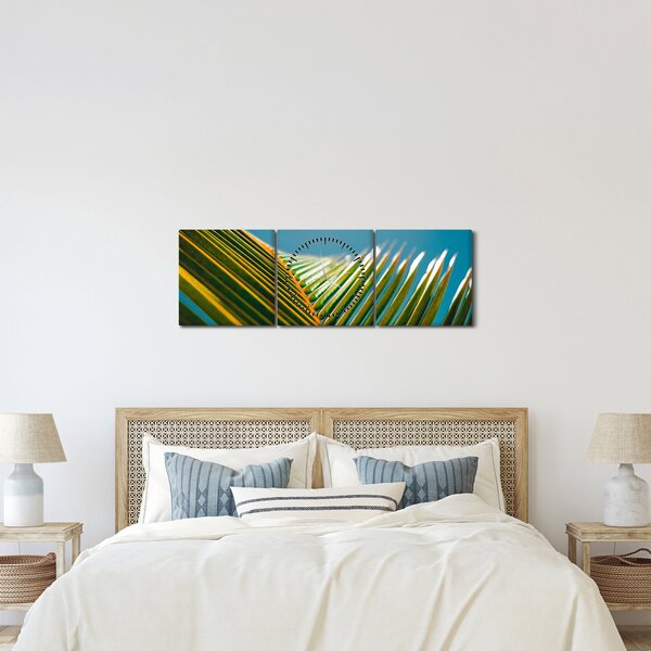 Kép - A pálmalevél részlete (órával) (90x30 cm)