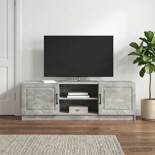 TV szekrény Betonszürke 150 x 31 x 47 cm Szerelt Fa