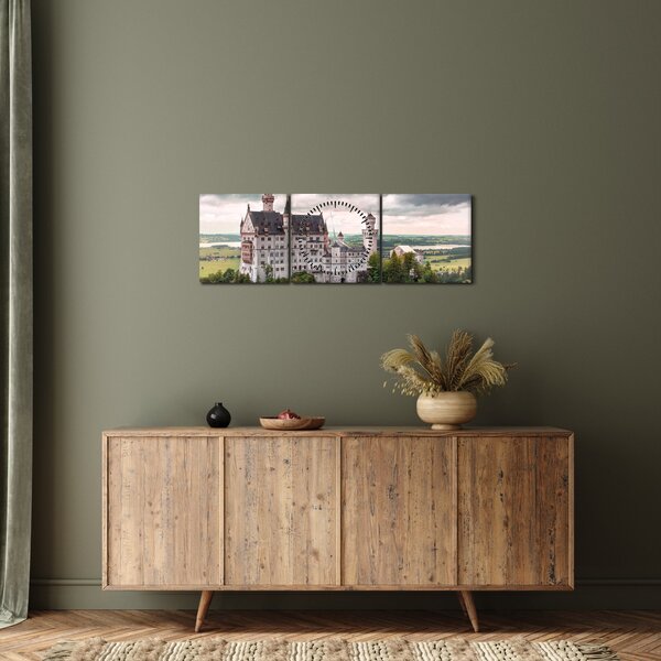 Kép - Vár sziklákon (órával) (90x30 cm)