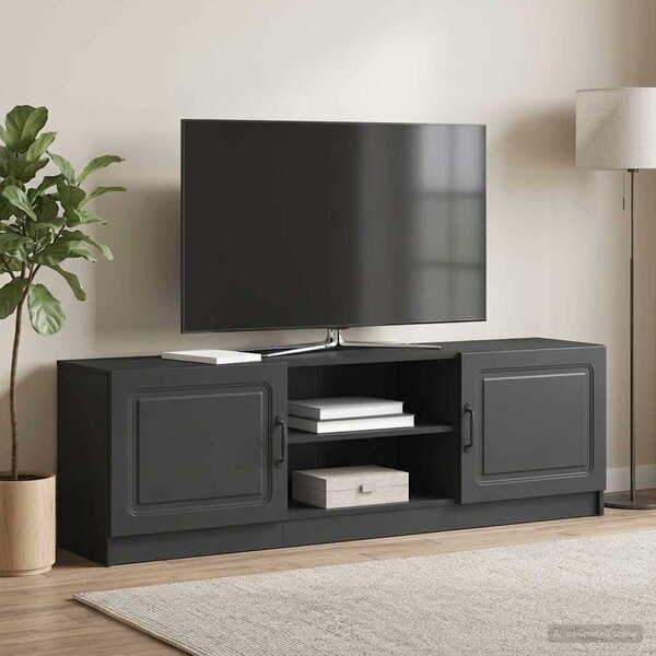 TV szekrény Fekete 150 x 31 x 47 cm Szerelt Fa