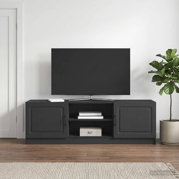 TV szekrény Fekete 150 x 31 x 47 cm Szerelt Fa