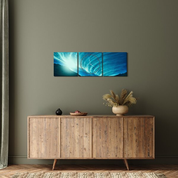 Kép - Hullám a felhőkből (órával) (90x30 cm)