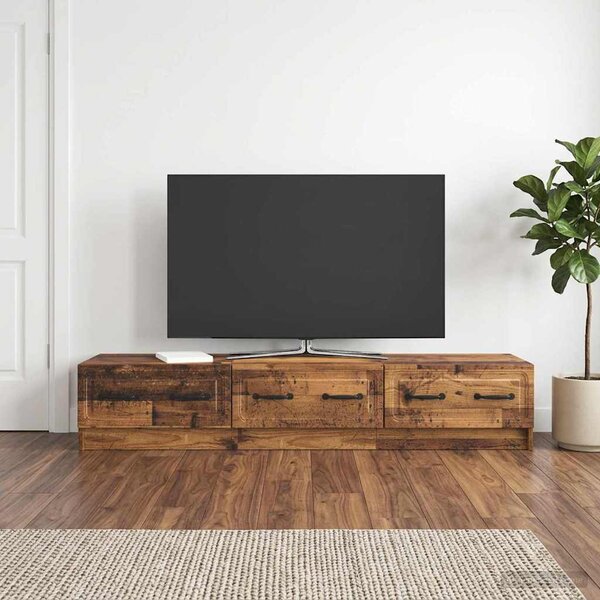 TV szekrény 147 x 34,5 x 27 cm Antik Fa Szerelt Fa