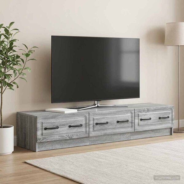 TV szekrény 147 x 34,5 x 27 cm Szürke Sonoma Szerelt Fa