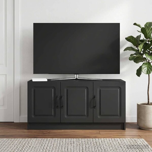 TV szekrény Fekete 99 x 34,5 x 47 cm Szerelt Fa