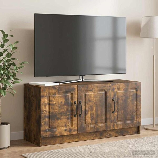 TV szekrény Füstös Tölgy 99 x 34,5 x 47 cm Szerelt Fa