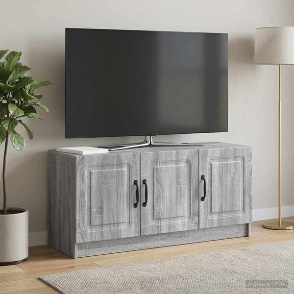 TV szekrény Szürke Sonoma 99 x 34,5 x 47 cm Szerelt Fa