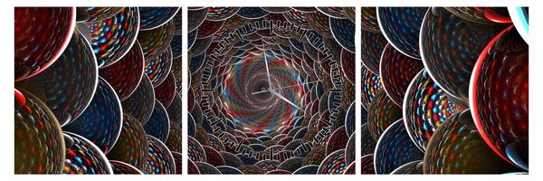 Kép - Vortex (órával) (90x30 cm)