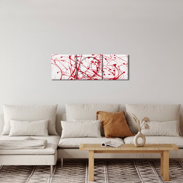 Csöpögő kép (órával) (90x30 cm)