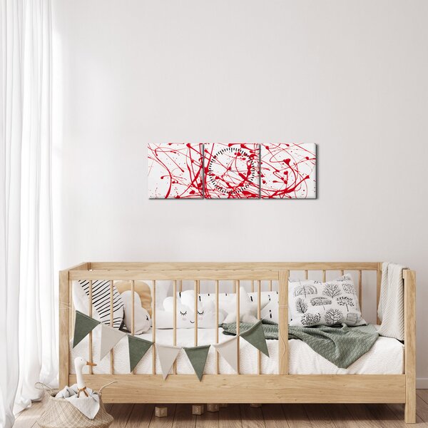 Csöpögő kép (órával) (90x30 cm)