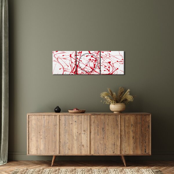 Csöpögő kép (órával) (90x30 cm)