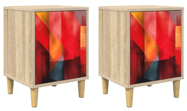 Éjjeliszekrény HEESCH 2 db Sonoma Tölgy 36 x 33 x 50 cm