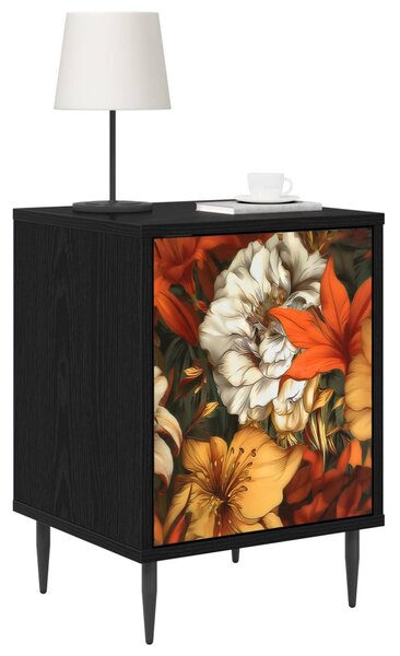 Éjjeliszekrény GENNEP 2 db Fekete Tölgy 36 x 33 x 51 cm