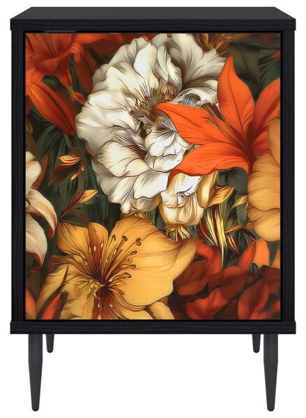 Éjjeliszekrény GENNEP 2 db Fekete Tölgy 36 x 33 x 51 cm