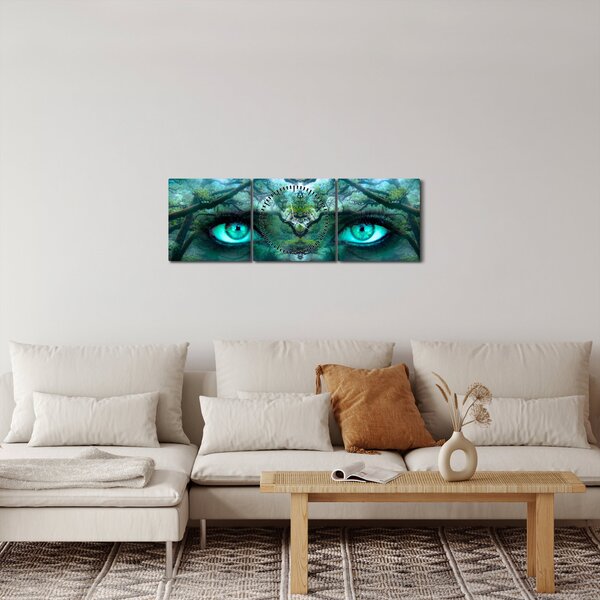 Kép - kilátás (órával) (90x30 cm)