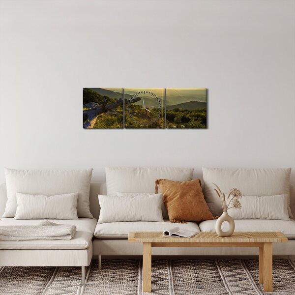 Kép - kilátás a tájra (órával) (90x30 cm)
