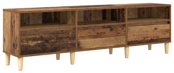 TV szekrény 150 x 30 x 45 cm Öreg fa Szerelt Fa