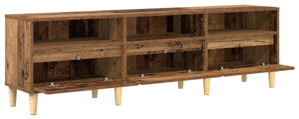 TV szekrény 150 x 30 x 45 cm Öreg fa Szerelt Fa