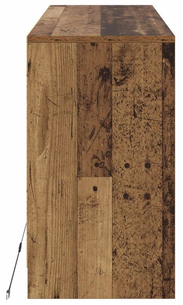 TV szekrény 91 x 34 x 61 cm Antik Fa Szerelt Fa