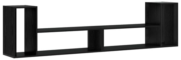 TV szekrény 100 x 30 x 50 cm Fekete Tölgy Szerelt Fa
