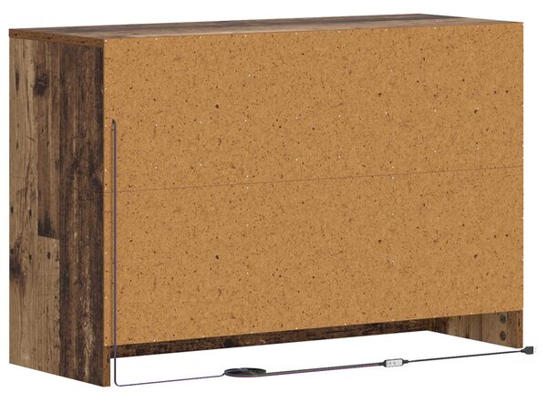 TV szekrény 91 x 34 x 61 cm Antik Fa Szerelt Fa