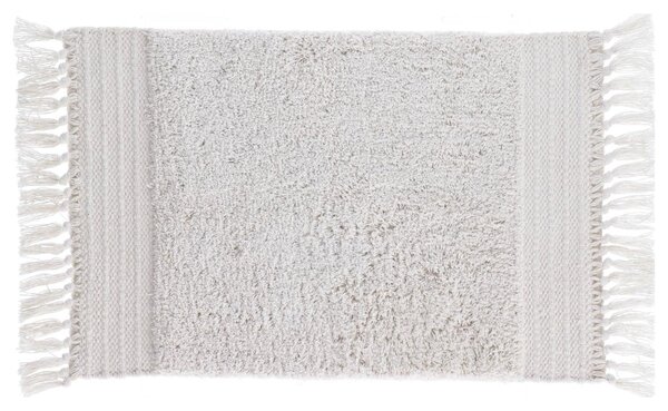 Fehér pamut fürdőszőnyeg Kave Home Nilce 40 x 60 cm